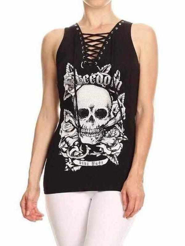 Freedom™ Lace Skull Top (1949) - TaraLey