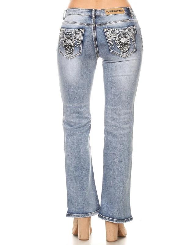 Empress™ Skull Jean (4036)