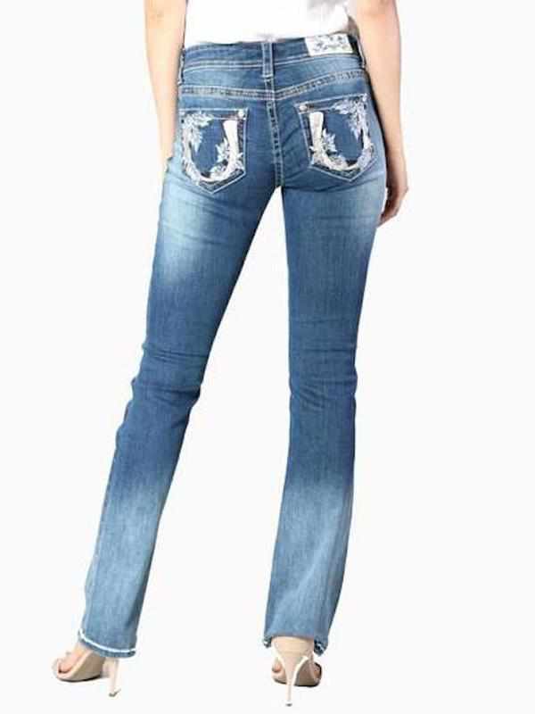 FINAL SALE - Dreamers™ Bling Boot Cut Jean (71131) - TaraLey