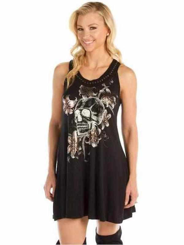 Flirty Flirt™ Skull Tunic Dress (7579) - TaraLey