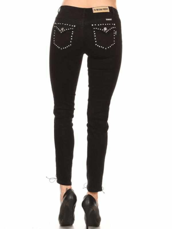 Lace ME Up™ Black Skinny Denim – Tara Ley - Main Image
