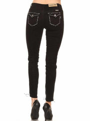 FINAL SALE - Lace ME Up™ Black Skinny Denim - TaraLey