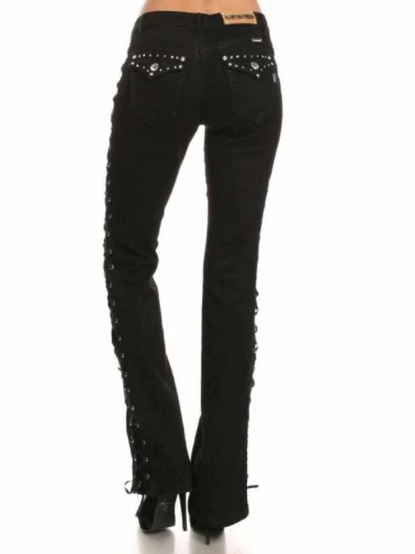 FINAL SALE - LaceUp™ Black Denim (4011) - TaraLey