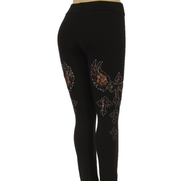 Lacy Crosses™ Stretch Pants - Plus size - TaraLey