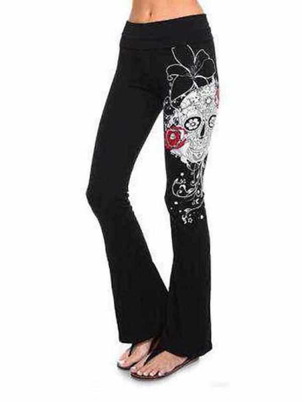 Skull N Rose™ Embellished Casual Pants (3037) - TaraLey