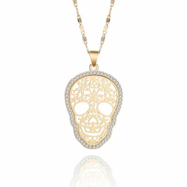 Hollow Skull Pendant Necklace - TaraLey